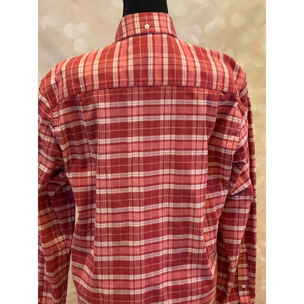 L.L Bean S Traditional Fit Plaid Button Front Long Sleeve - Picture 5 of 7